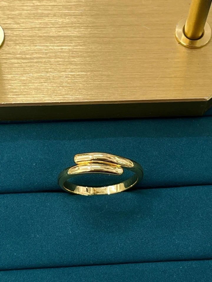 Çelik Gold Ayarlanabilir Yüzük