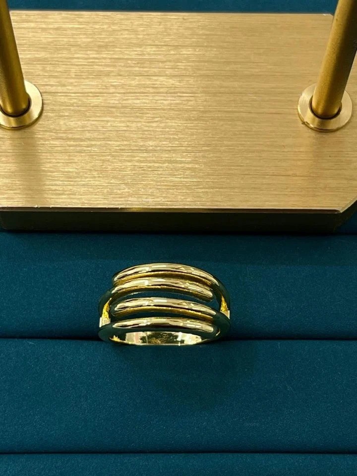 Çelik Gold Ayarlanabilir Yüzük