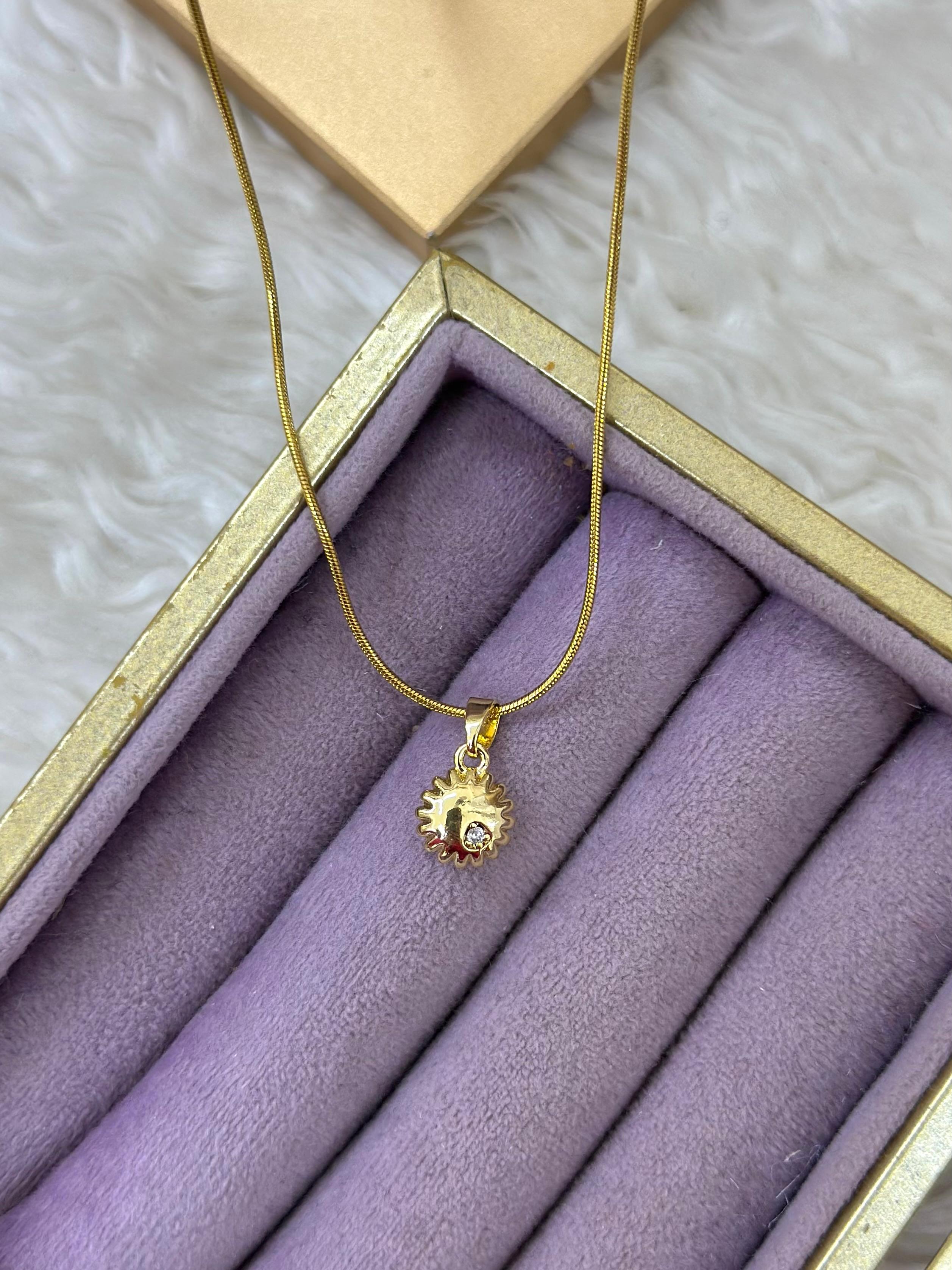 ☀️ Parlak Güneş Kolye 💎