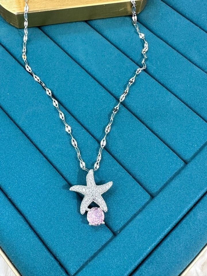 Çelik Silver Kolye 45cm