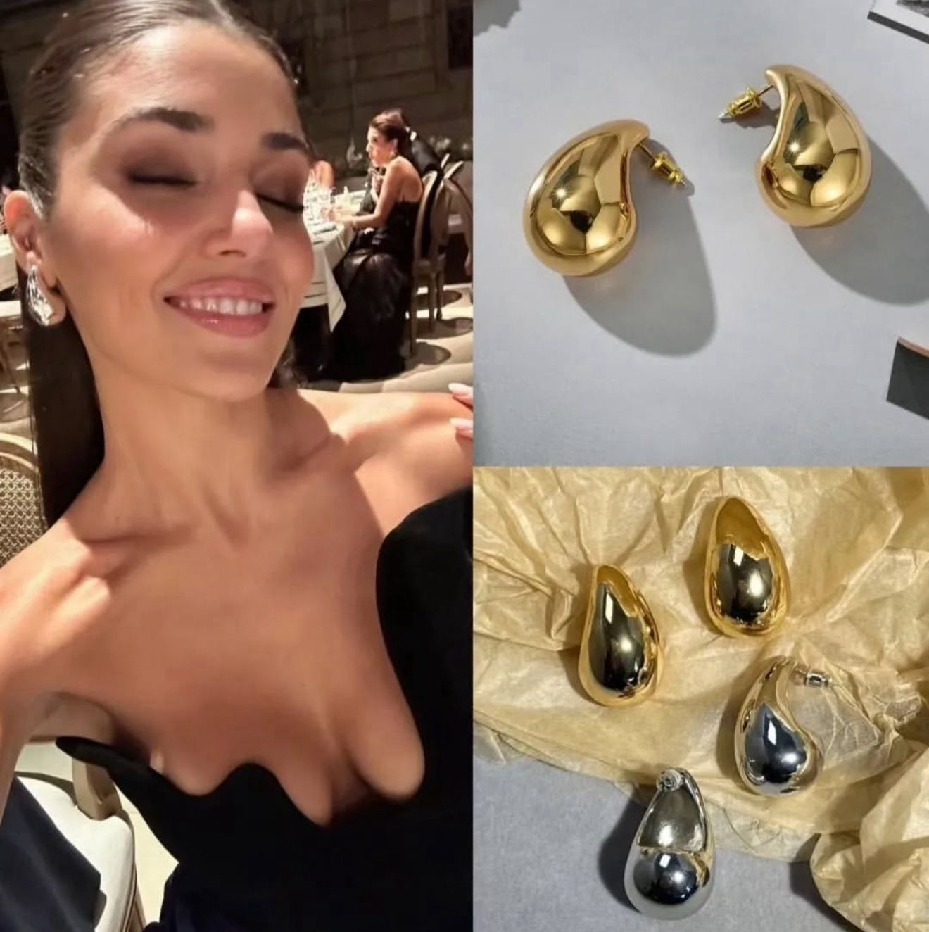 HANDE ERÇEL KÜPESİ-GOLD