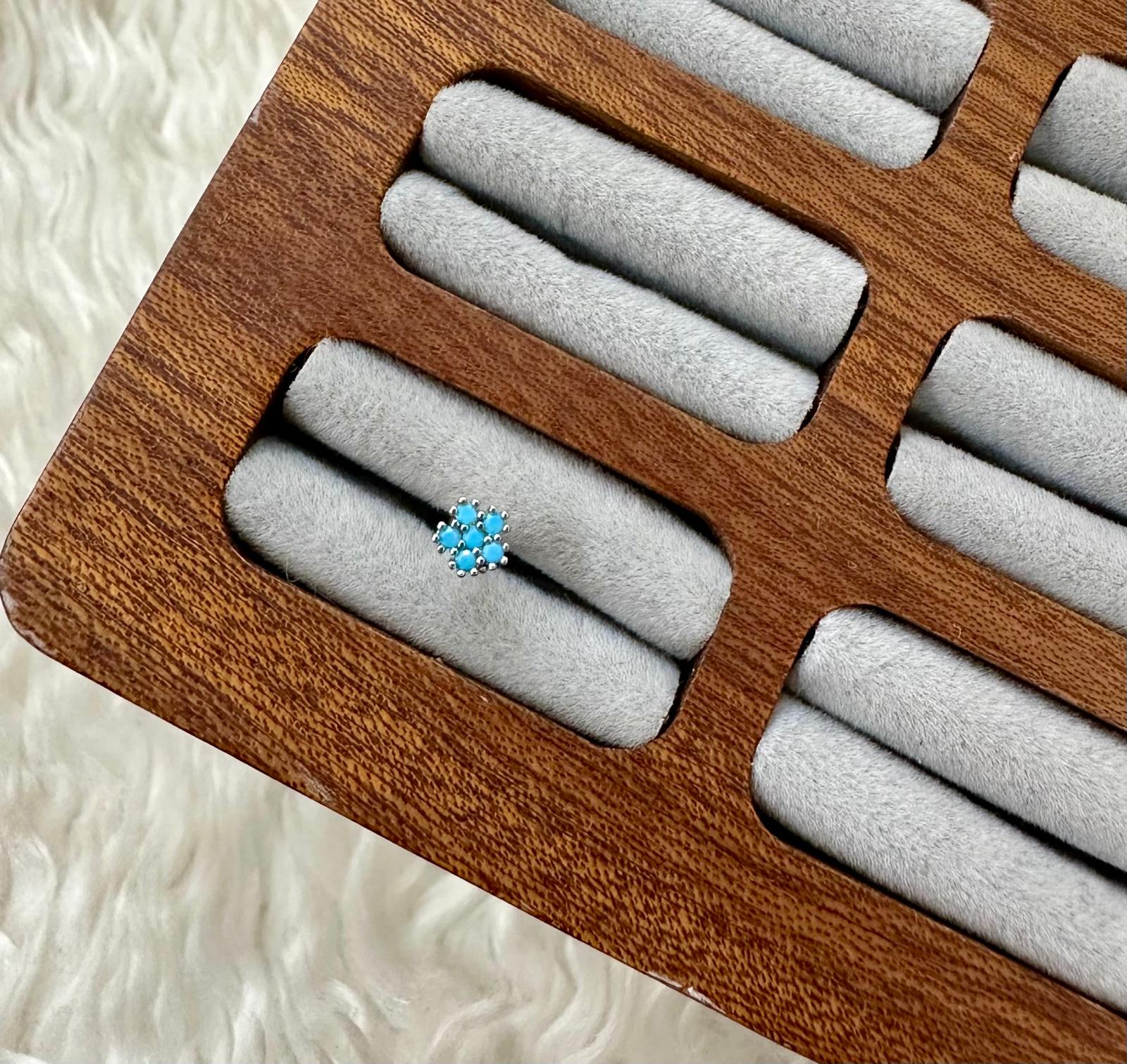 Mavi Rüya Çiçeği Piercing ✨