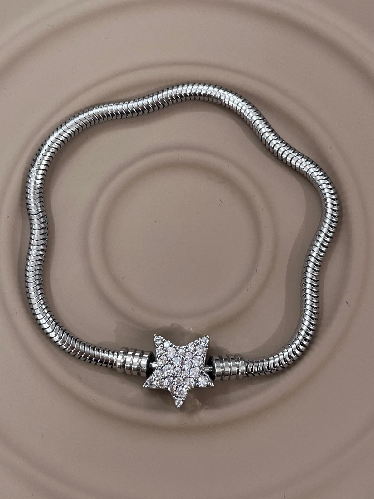 Çelik Silver Pandora Bileklik