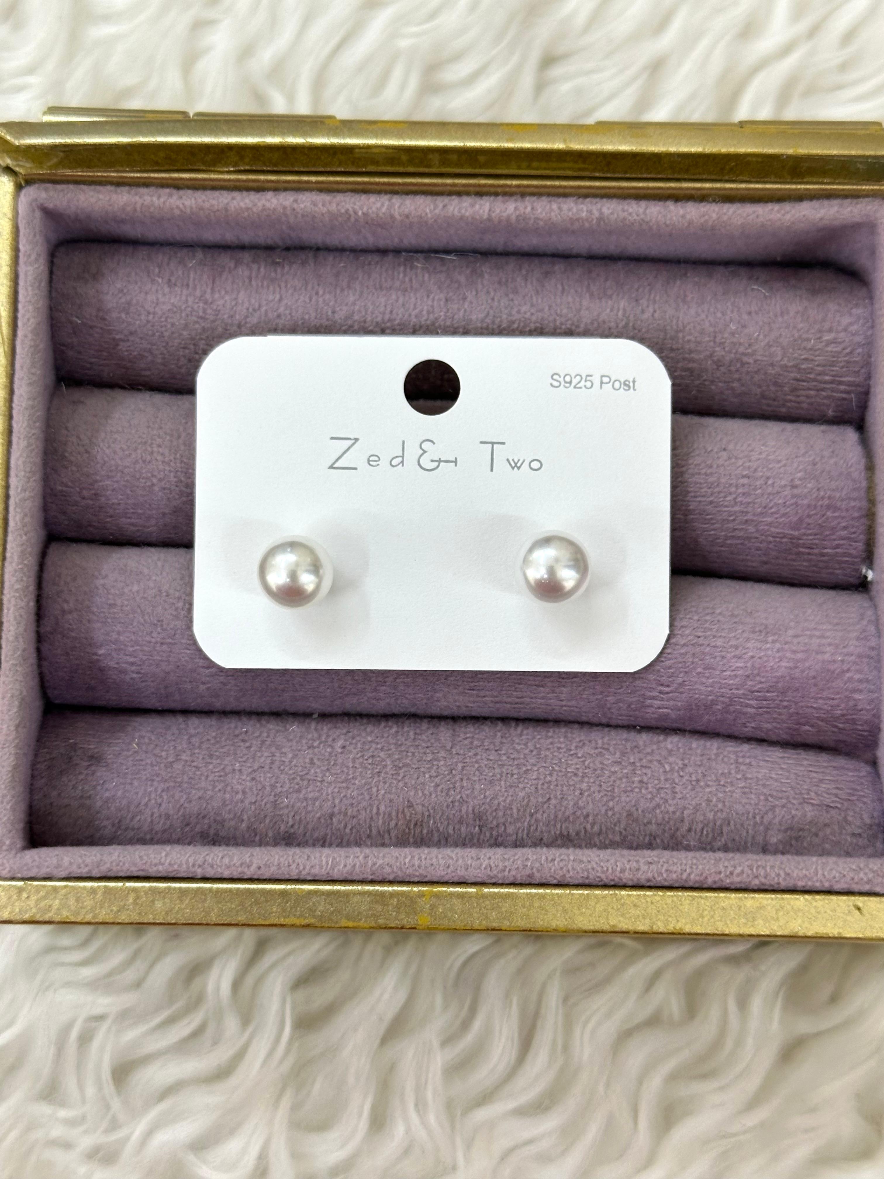  Saf Klasik | Minimal İnci Tektaş Küpeler!