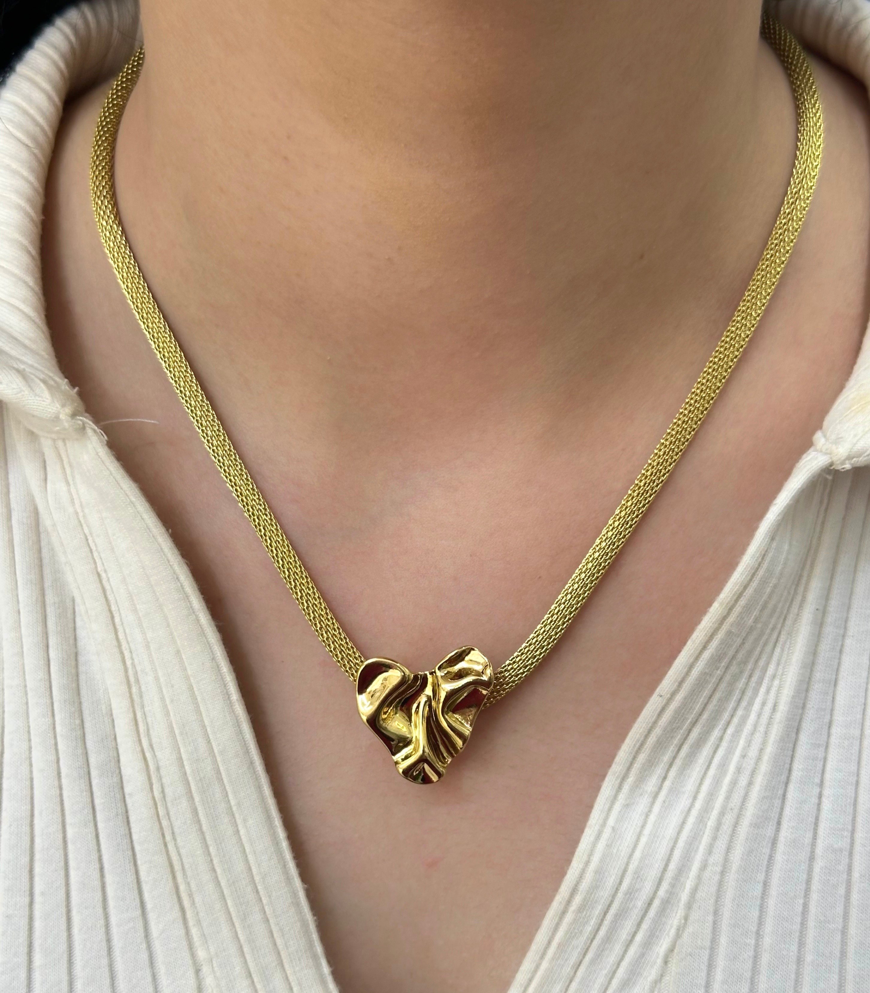 Çelik Gold Kolye 45cm 