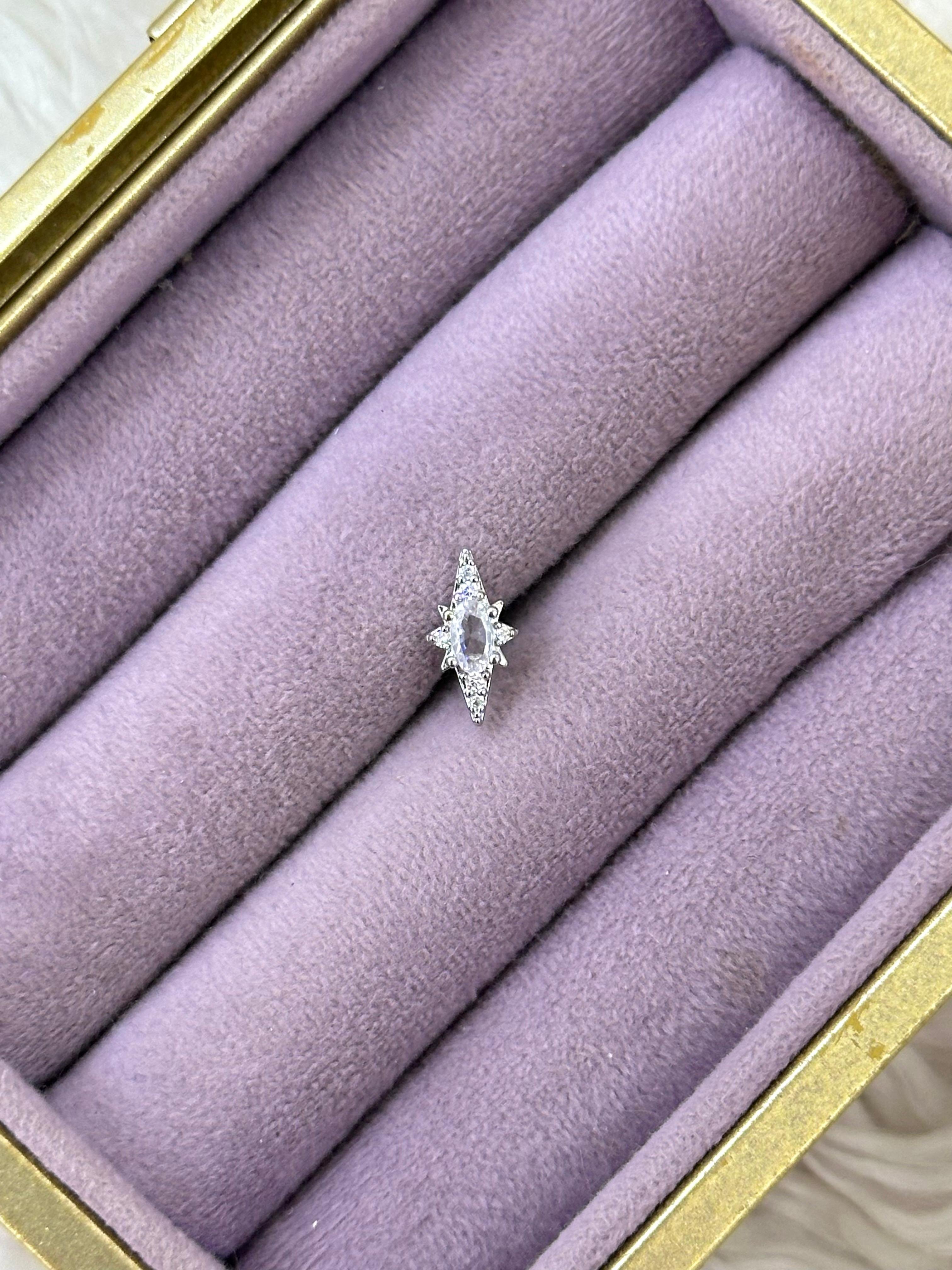 ✨ Kuzey Yıldızı Markiz Çelik Piercing ✨