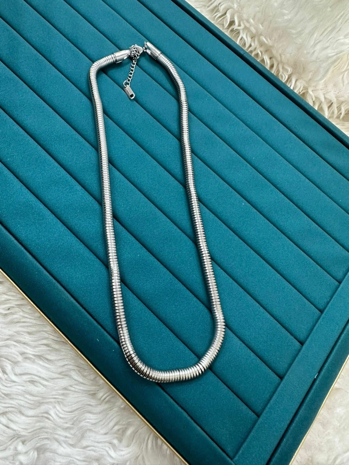 Çelik Silver Kolye 45cm