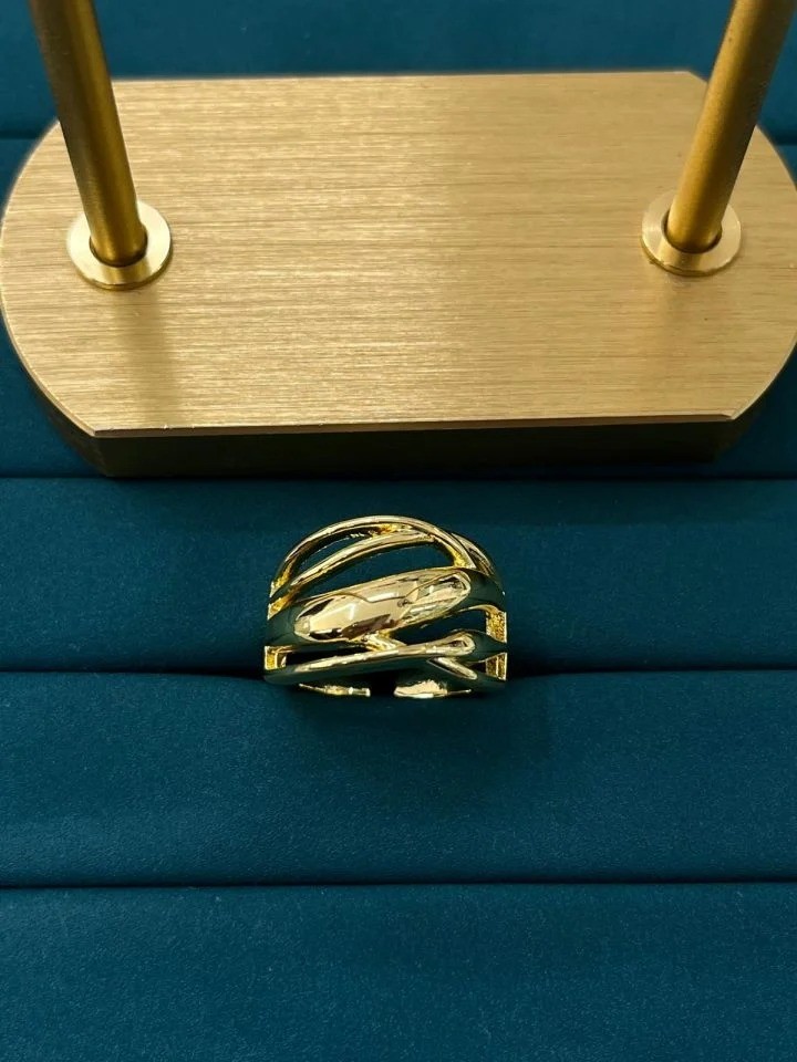 Çelik Gold Ayarlanabilir Yüzük