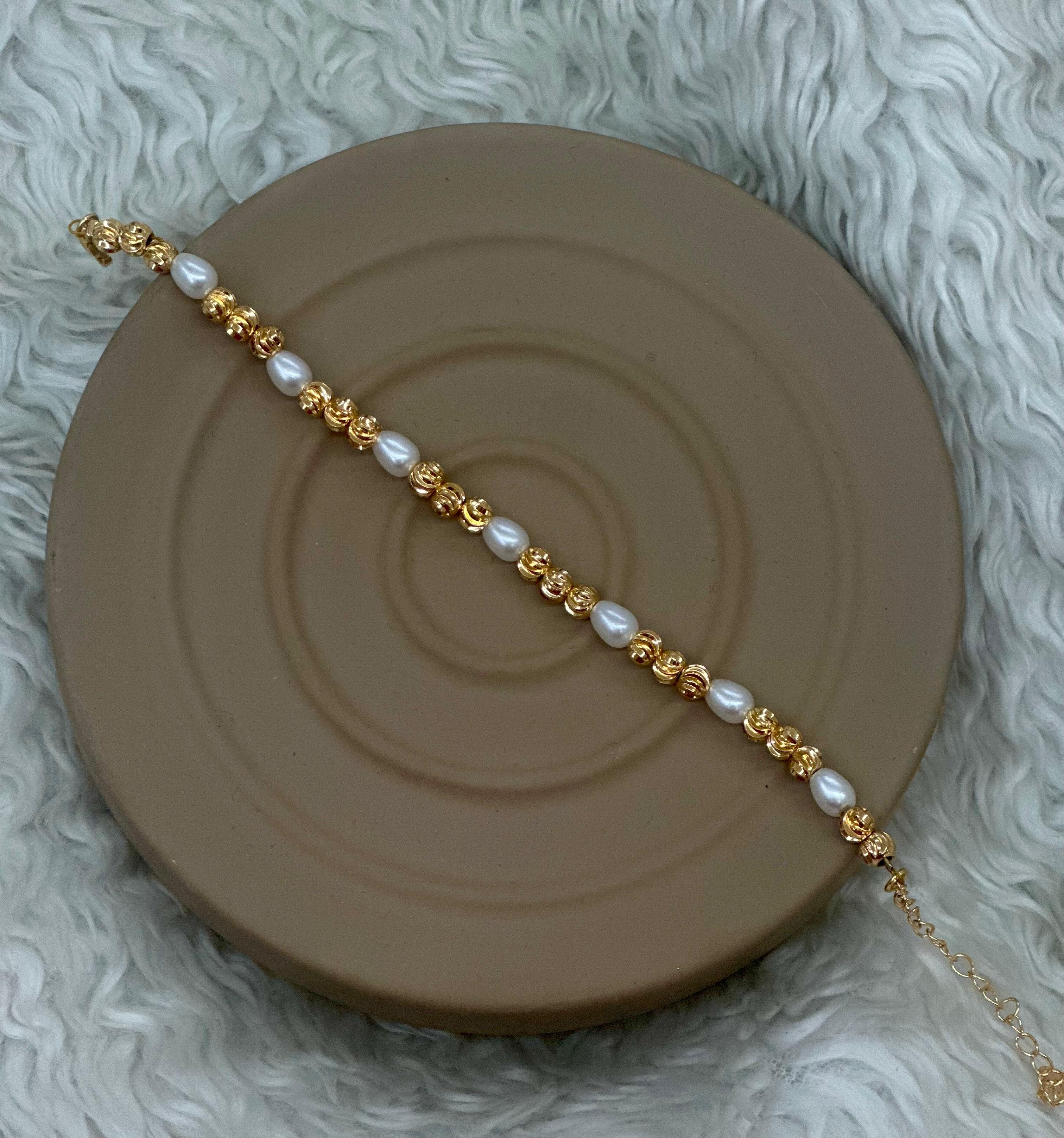 ✨ İNCİ VE ALTIN Aşkı Bilekliği ✨