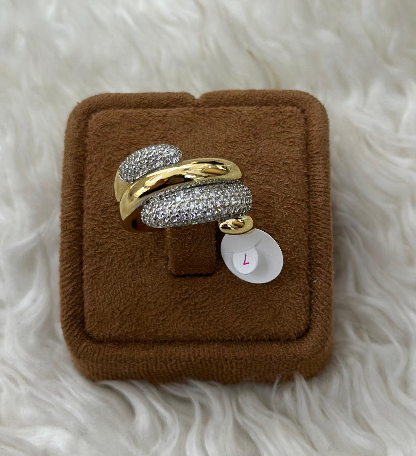 💍 Beden 7 | Görkemli Çapraz Zirkon Xuping Yüzük 💎