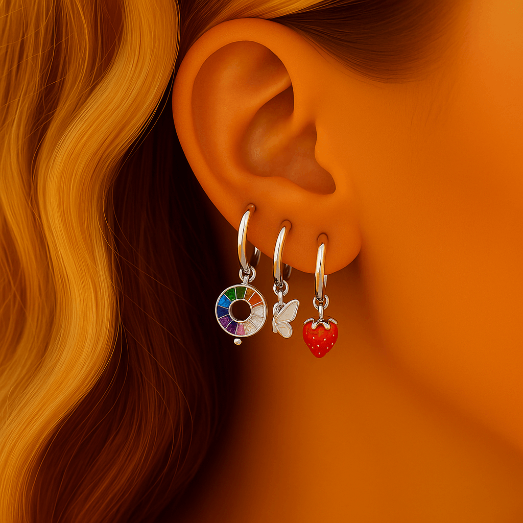 “Colorful Charm Trio – Silver”