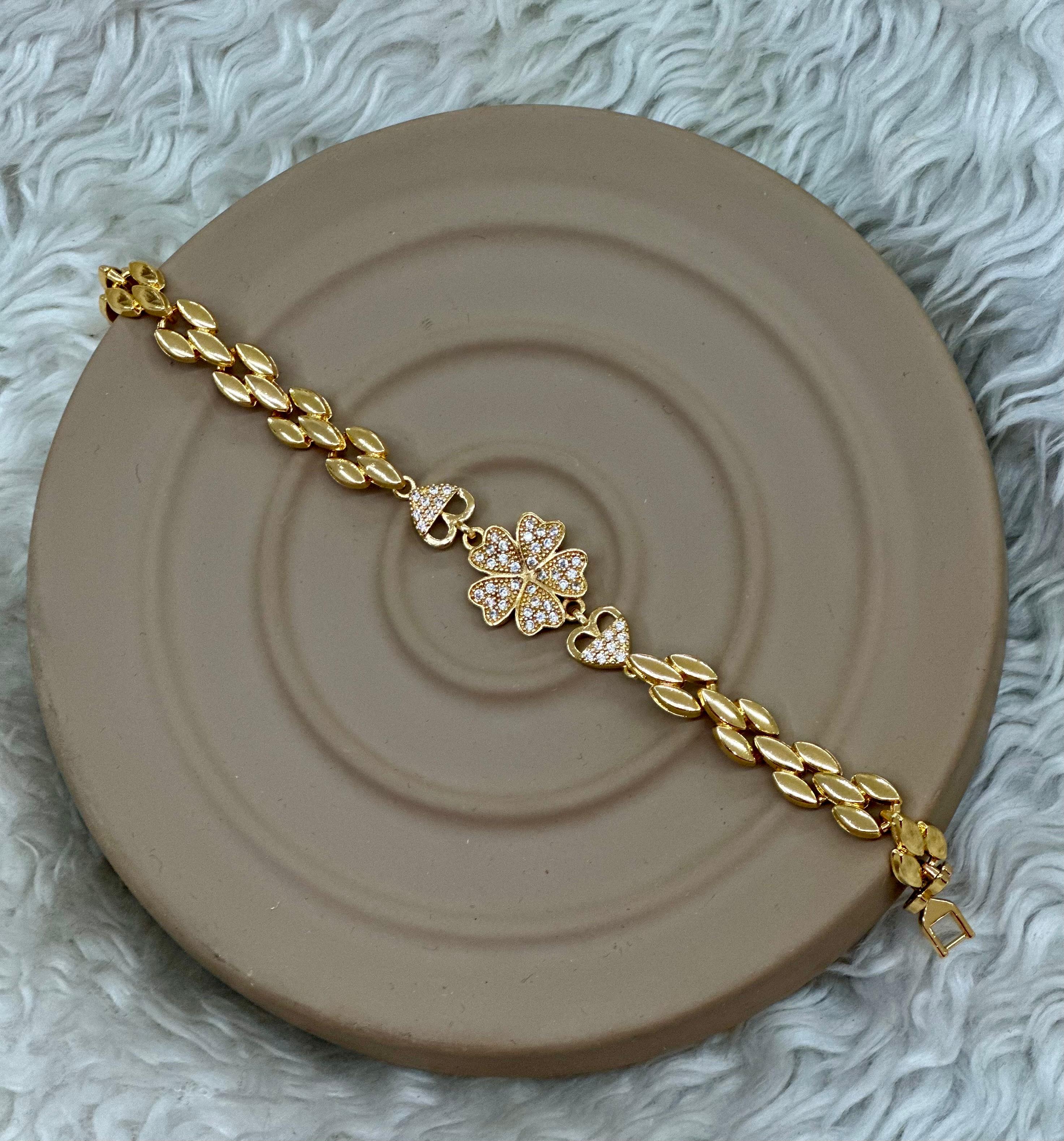 ✨ Dual Şans Yoncası Bilekliği ✨