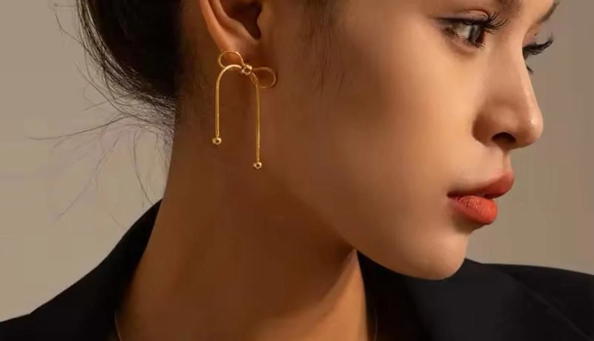 Çelik Gold Küpe