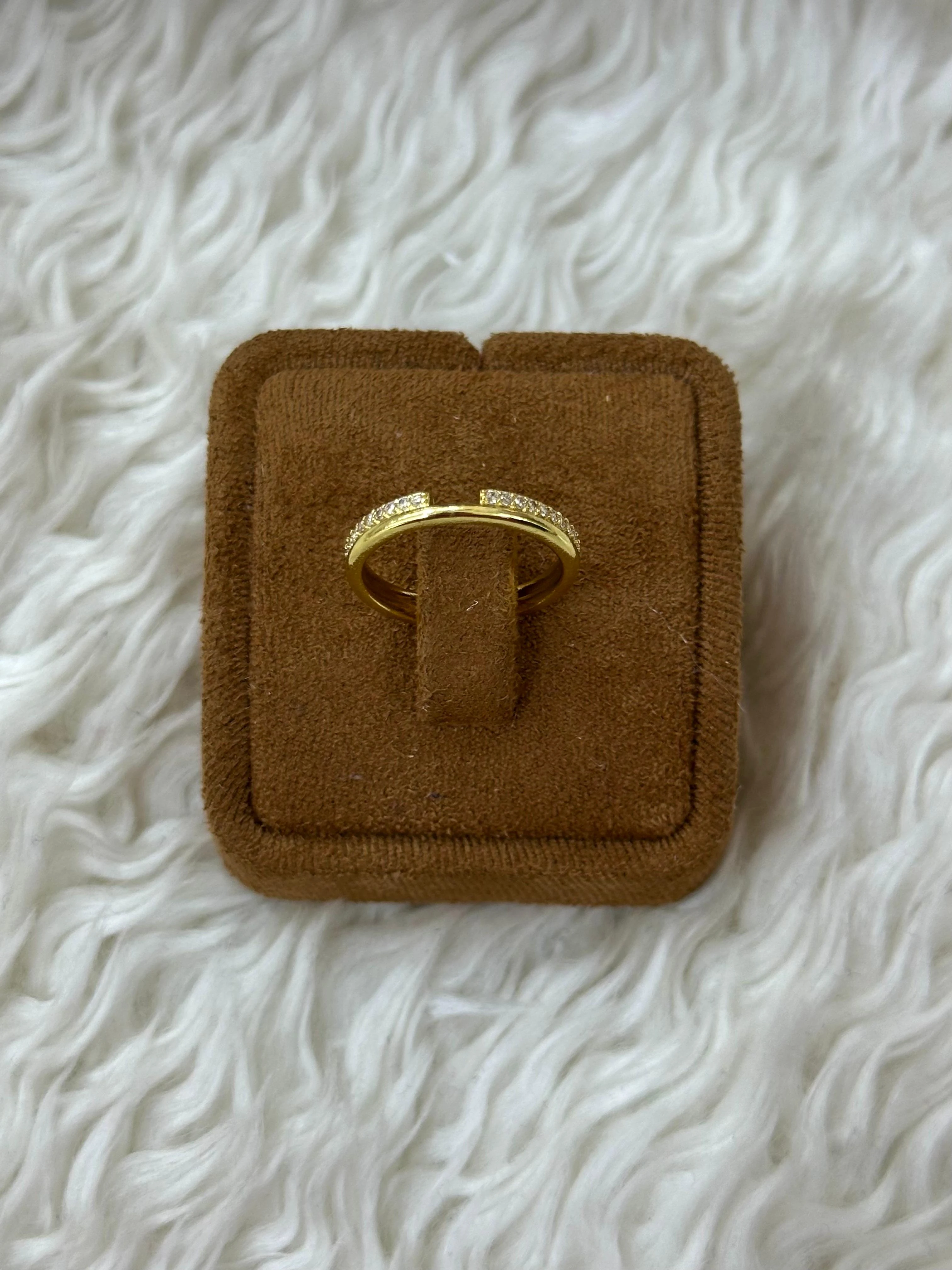 💎 💫 Açık Bant Işıltılı Şerit Yüzük 💫