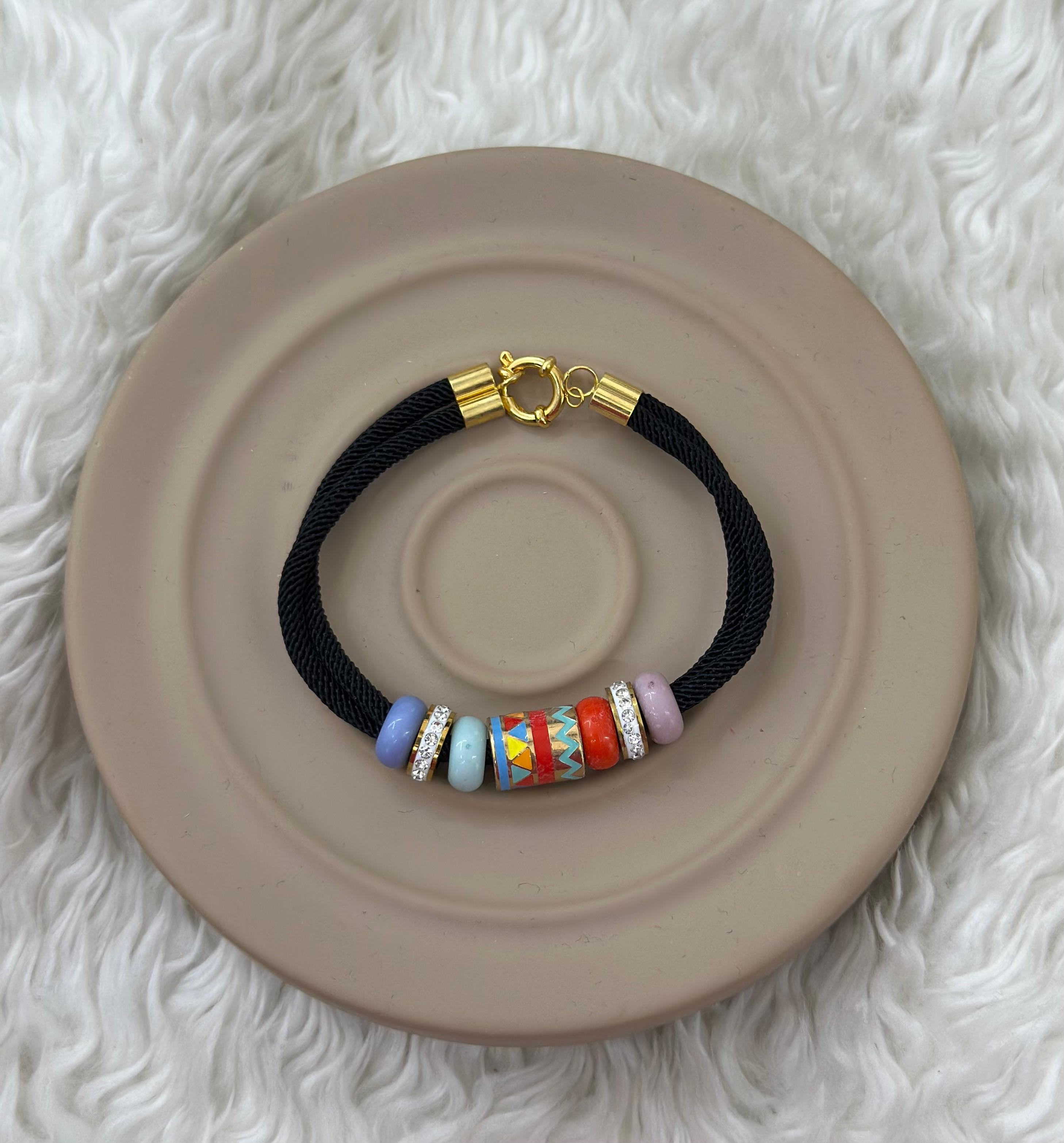 🌈✨ “Renkli Enerji Mineli Boncuk Bileklik” 💫💖