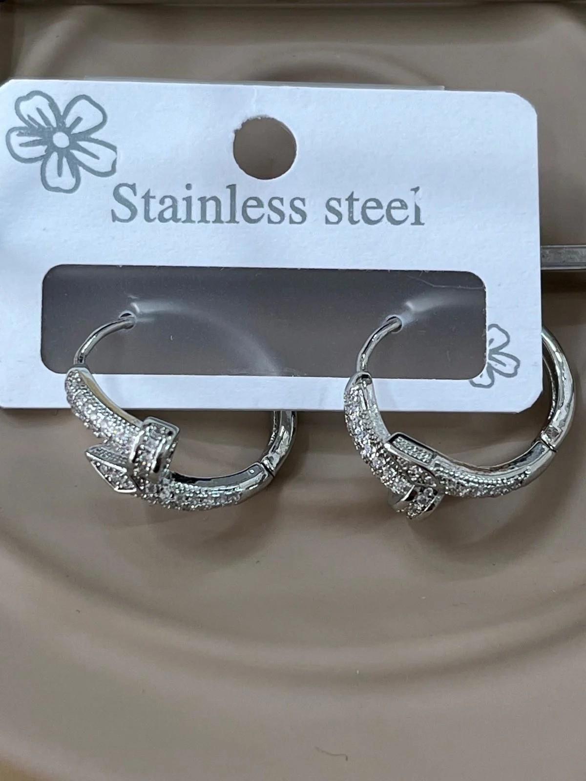 Çelik Silver  Küpe