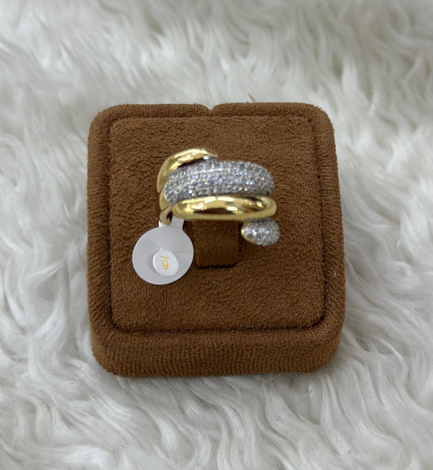 💍 Beden 6 | Görkemli Çapraz Zirkon Xuping Yüzük 💎