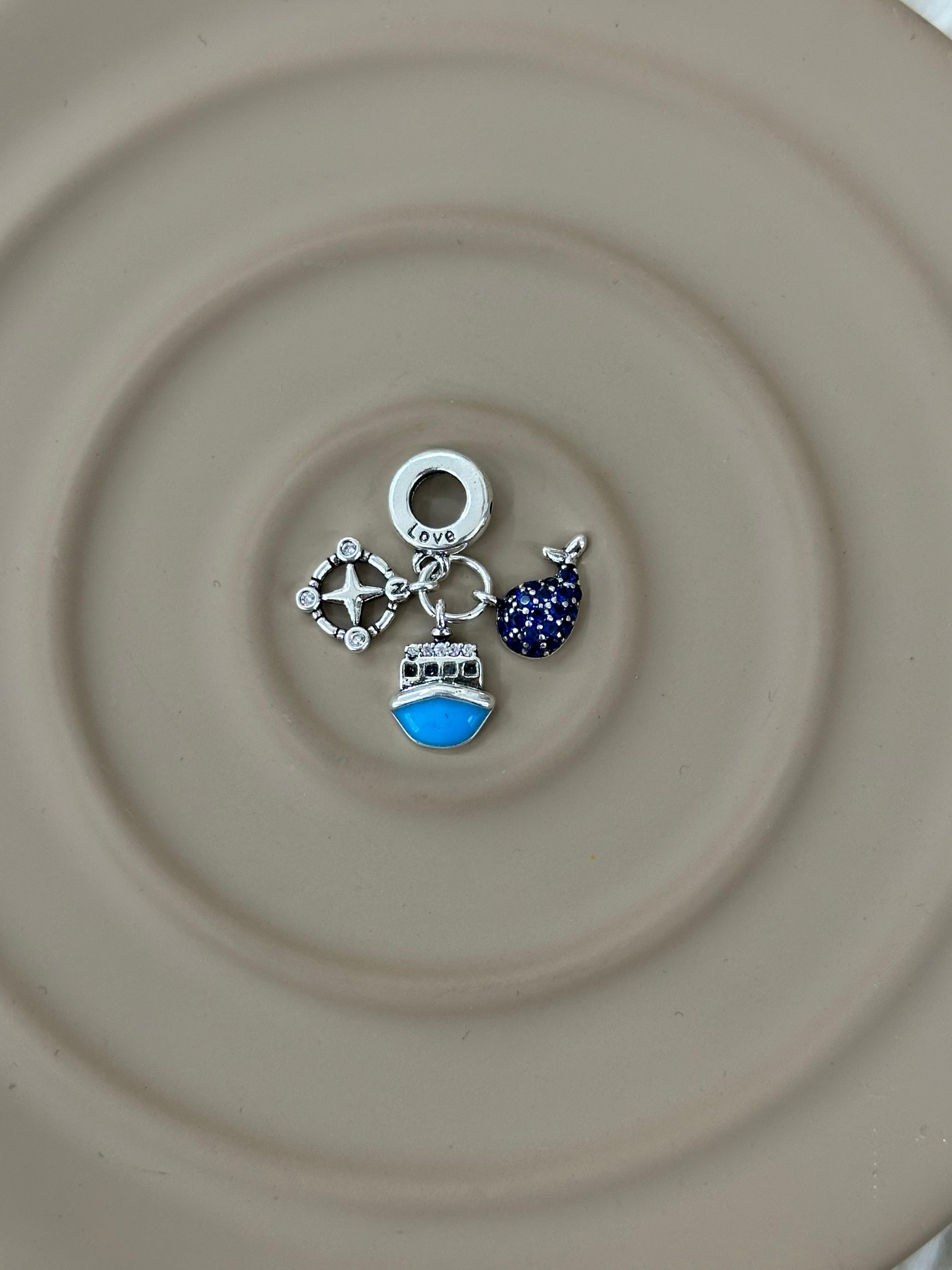“Deniz Macerası” 3’lü Dangle Charm Seti