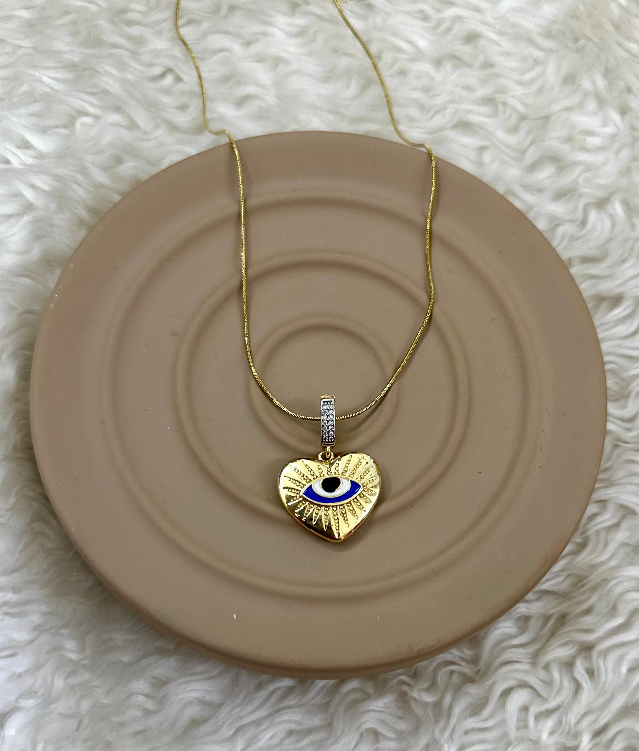 KORUYUCU KALP NAZAR KOLYE 💘