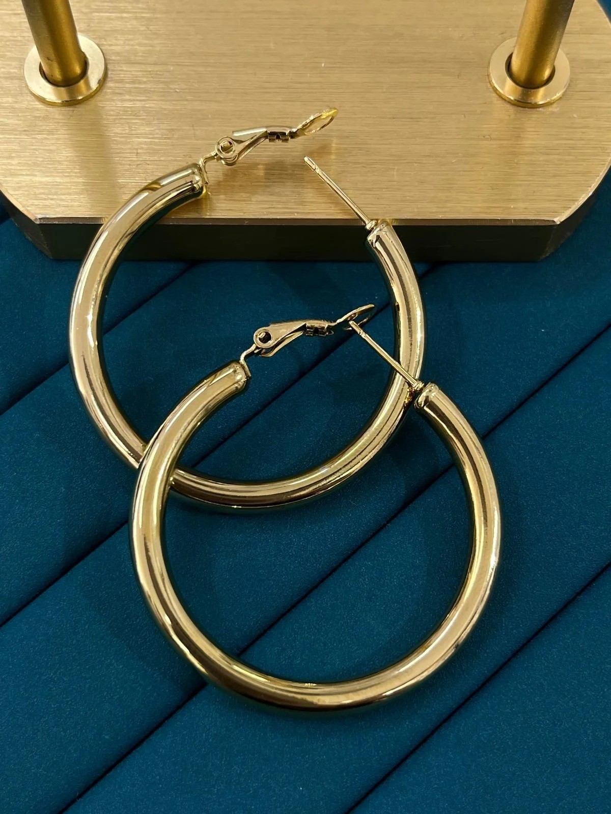 Çelik Gold Küpe