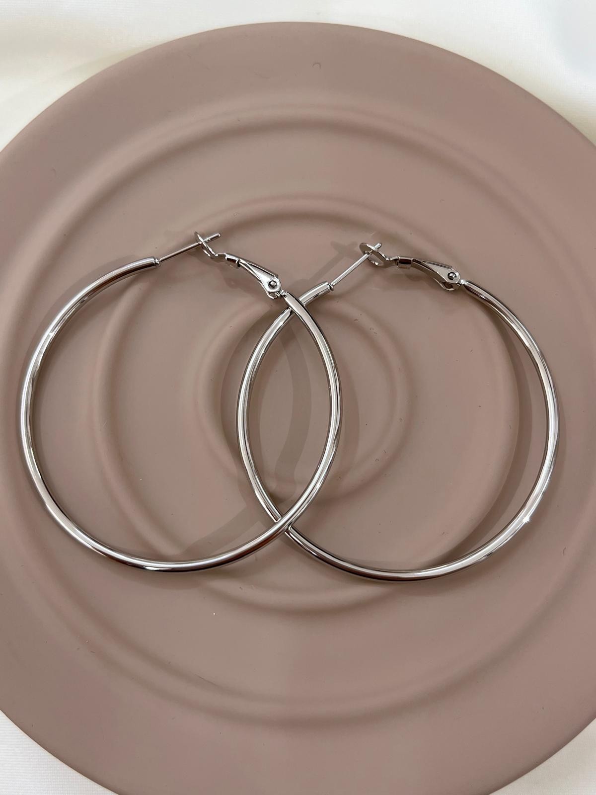 Çelik Silver Küpe