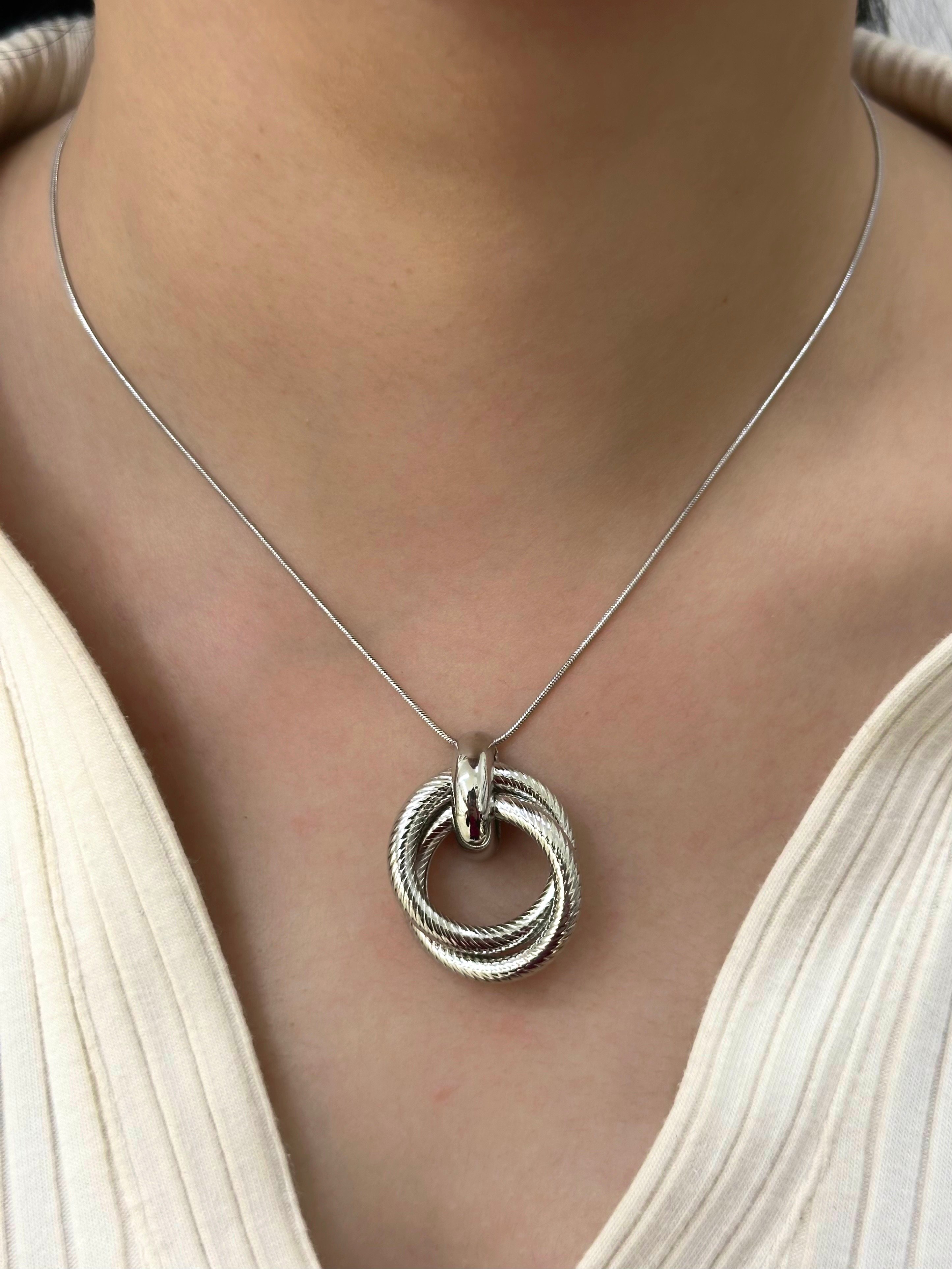 Çelik Silver Kolye 45cm 