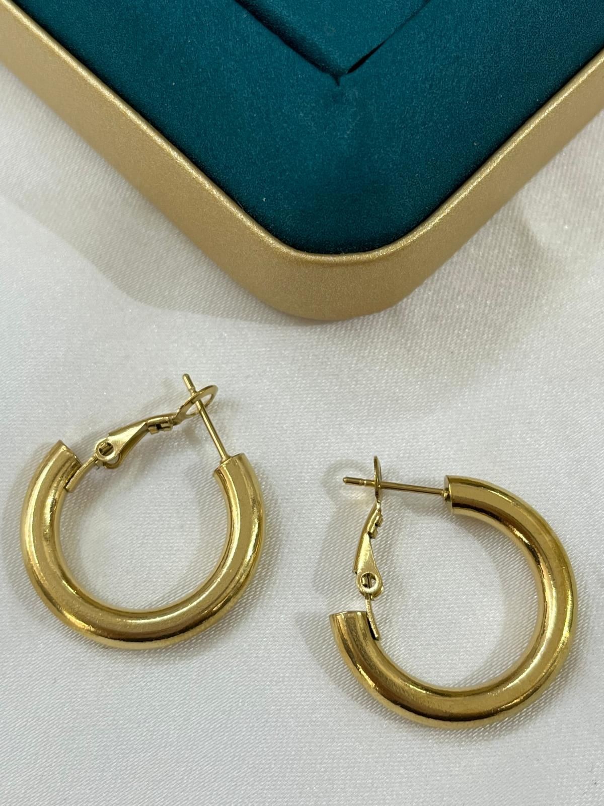 Çelik Gold Küpe