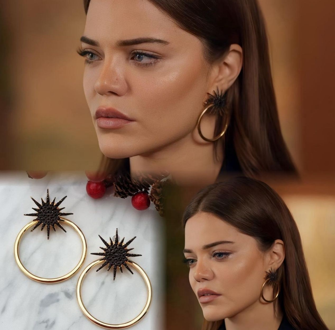 Hilal Altınbilek Küpesi