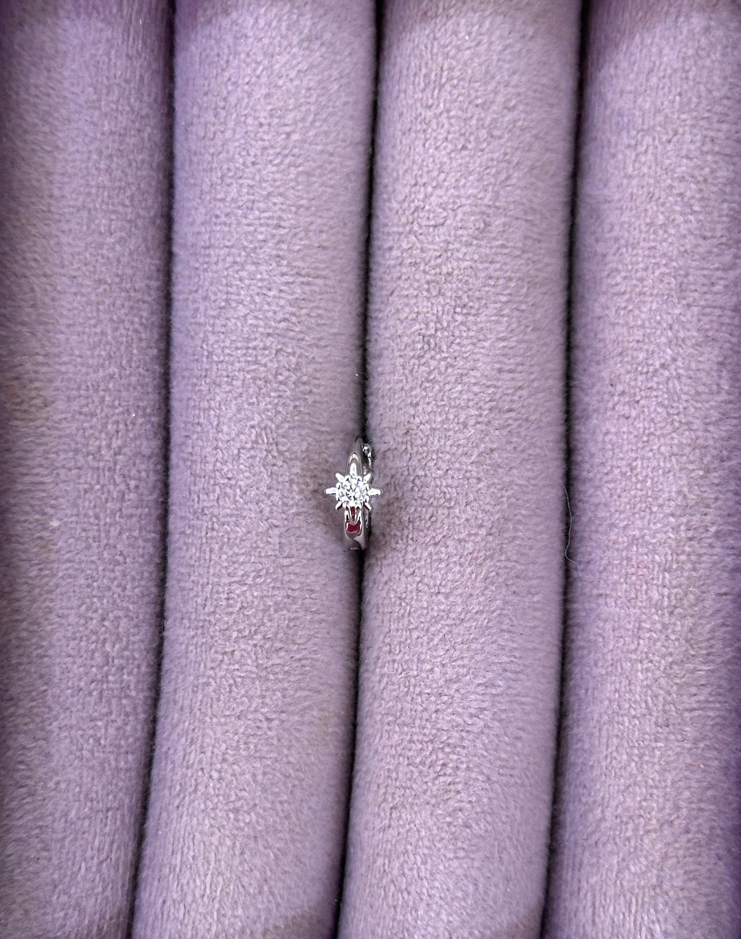  Zirkon Taşlı Kar Tanesi Piercing