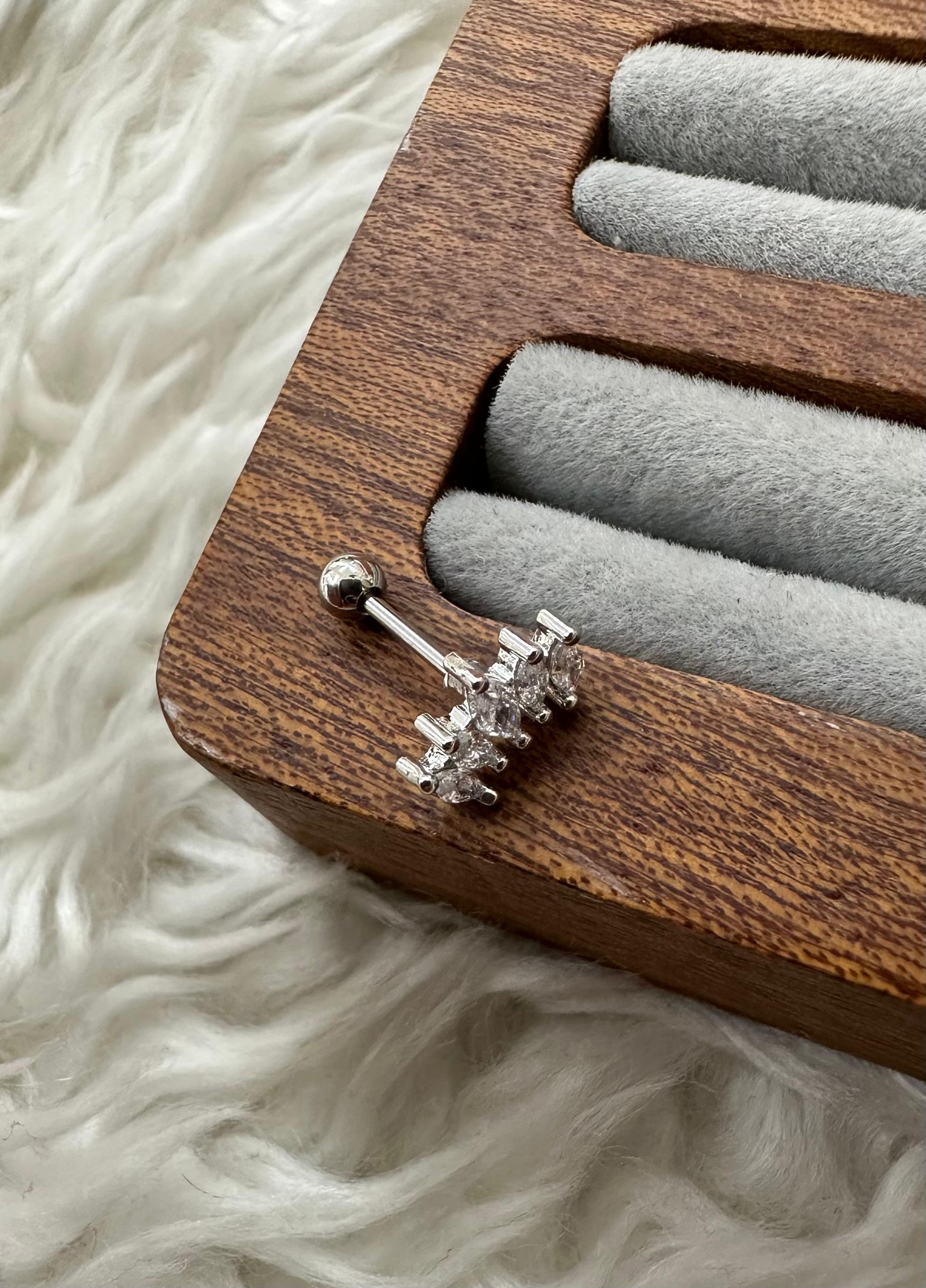 🖐️💎🥈 GÖZ KAMAŞTIRAN BEŞLİ: GÜMÜŞ BEŞ TAŞ PIERCING