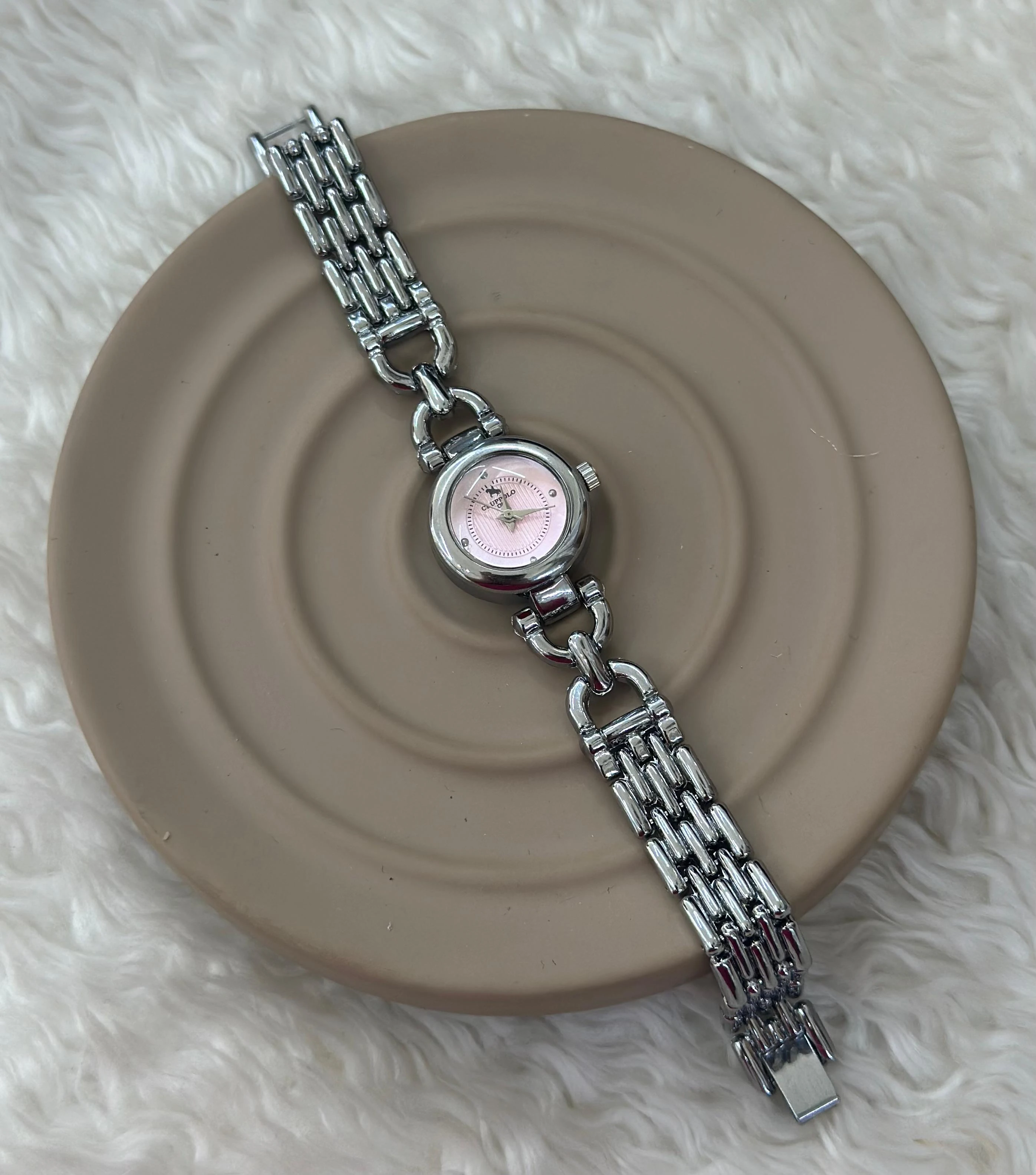  Pembe & Halka Zincir Minik Saat 🔗