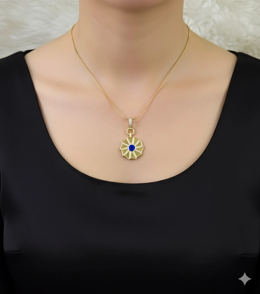  NAZAR DEĞMESİN PUSULA KOLYE 🧭