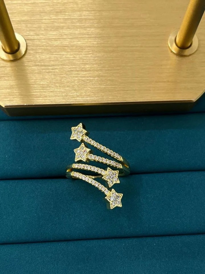 Çelik Gold Ayarlanabilir Yüzük