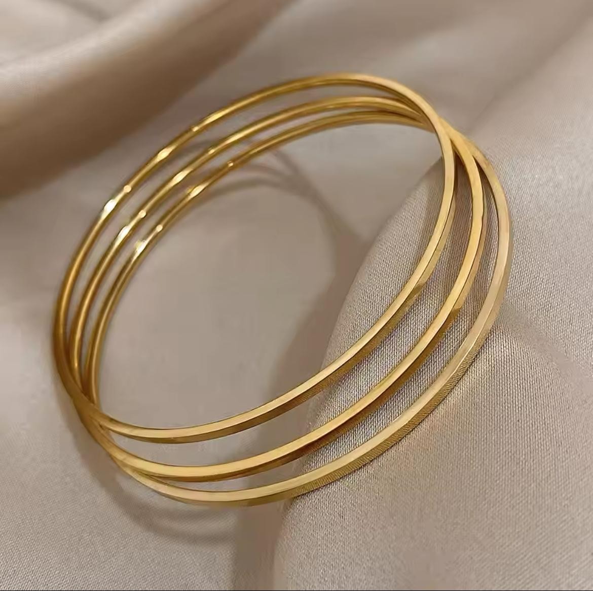 Çelik Gold 3'lü Ajda Bileklik