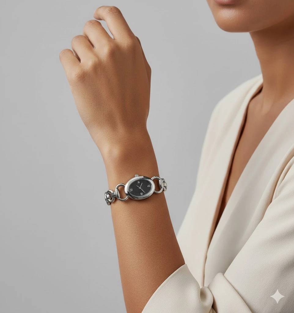 💣 İddialı Şıklık: Kalın Zincir Bileklik Saat ⛓️