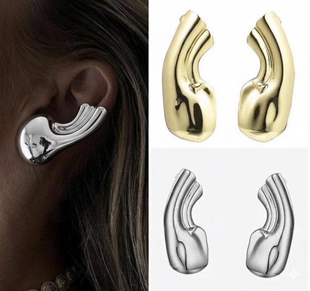 Heykel Küpe (Sculpture Ear Cuff) GOLD