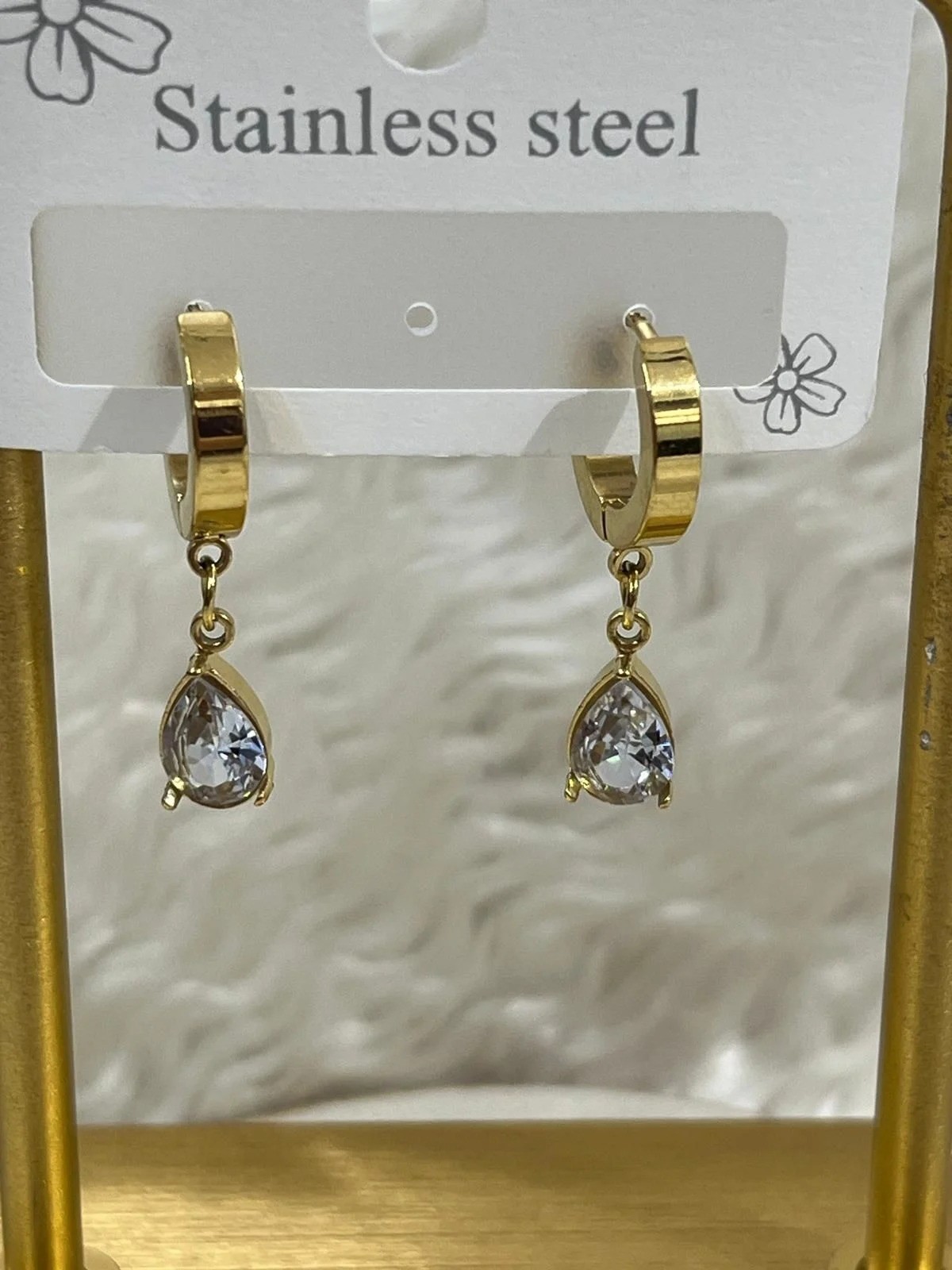 Çelik Gold Küpe