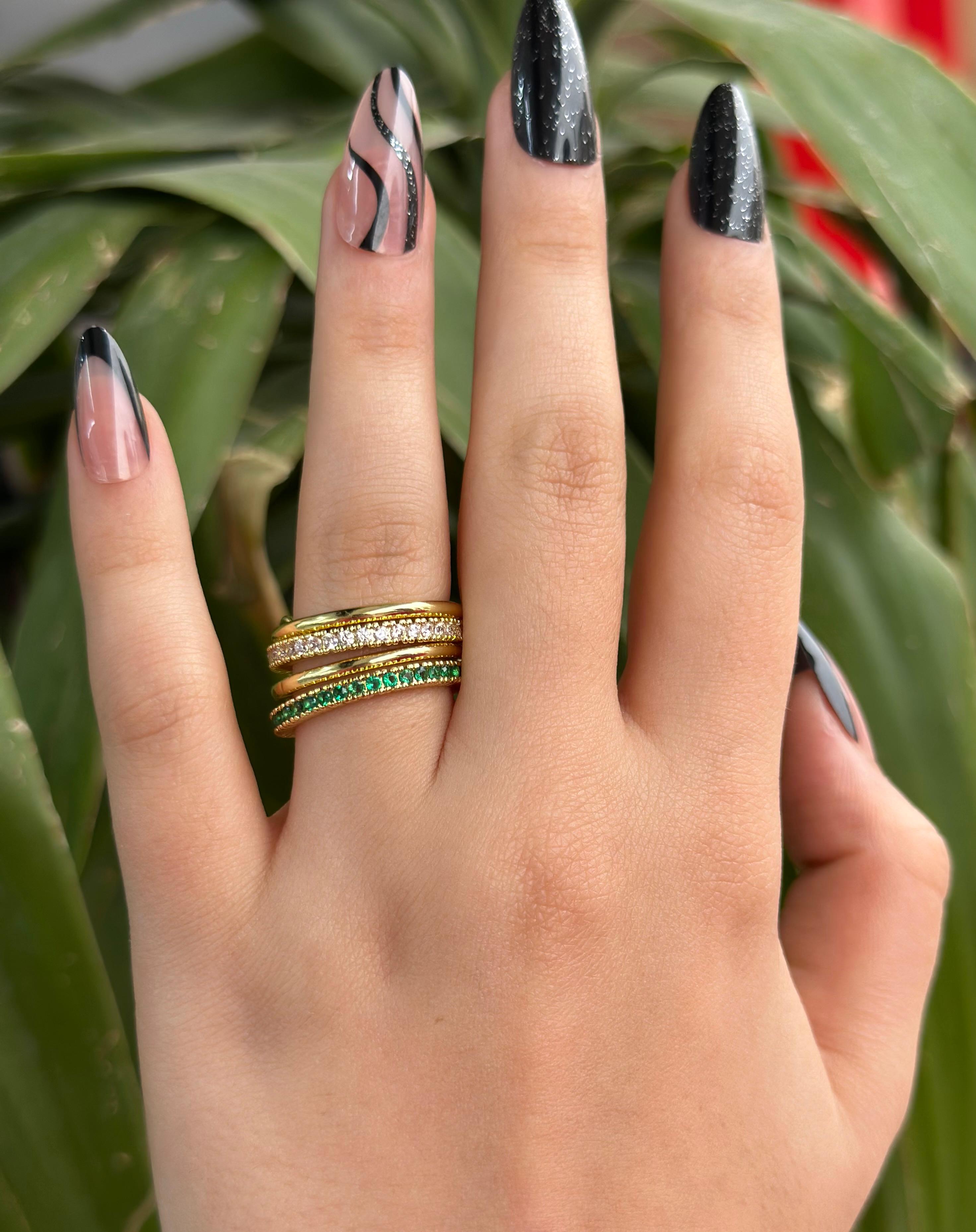 💚 👑 Orman Kraliçesi Yüzük 8 NUMARA