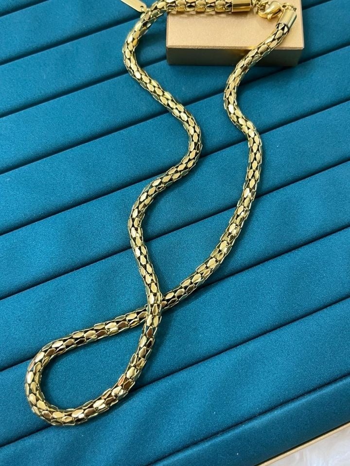 Çelik Gold Kolye 45cm