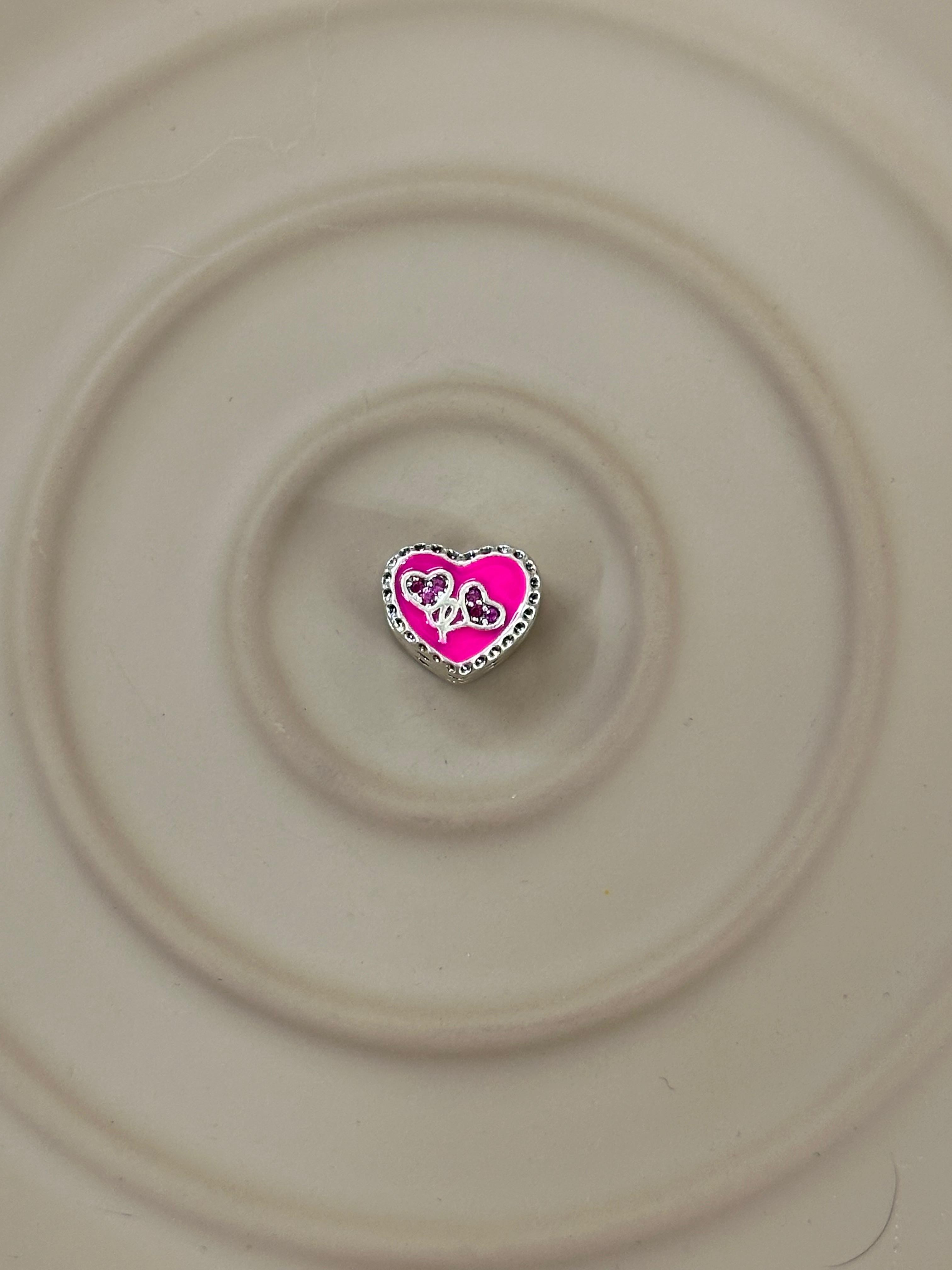 İç İçe Aşk – Pembe Kalp Charm