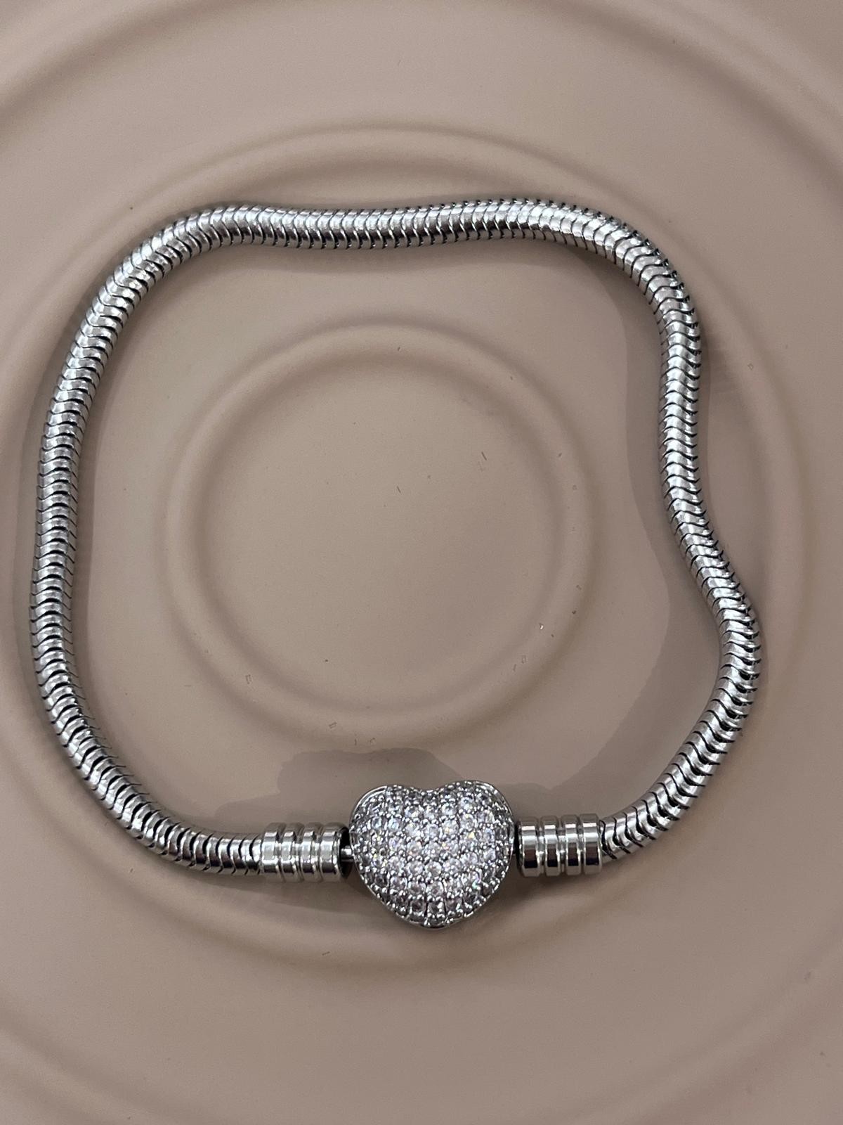 Çelik Silver Pandora Bileklik