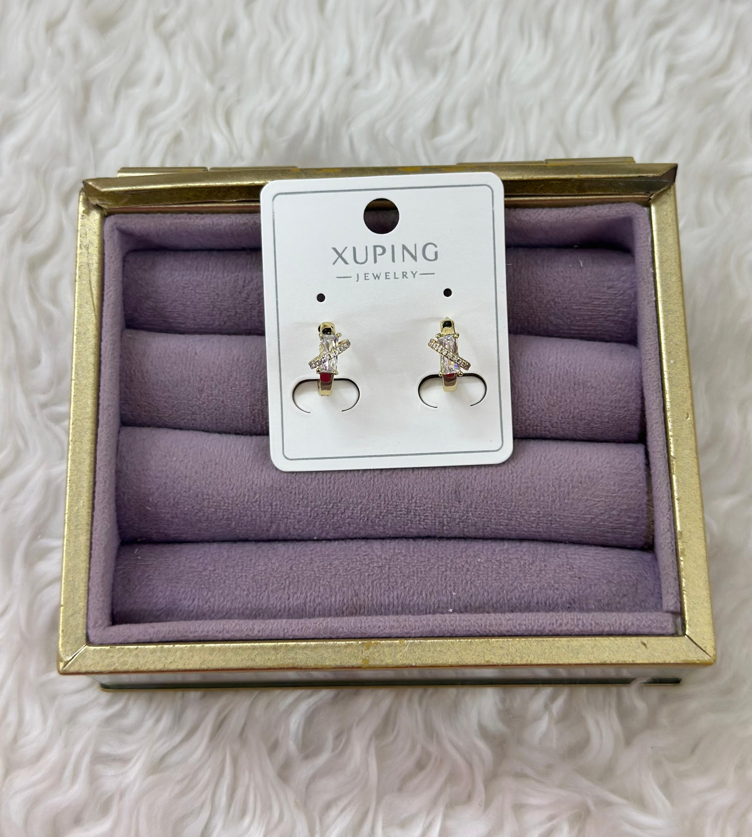 💎✨ Xuping Baget Işıltı Küpe – Zarif Parıltı & Şık Detay 🌟💖
