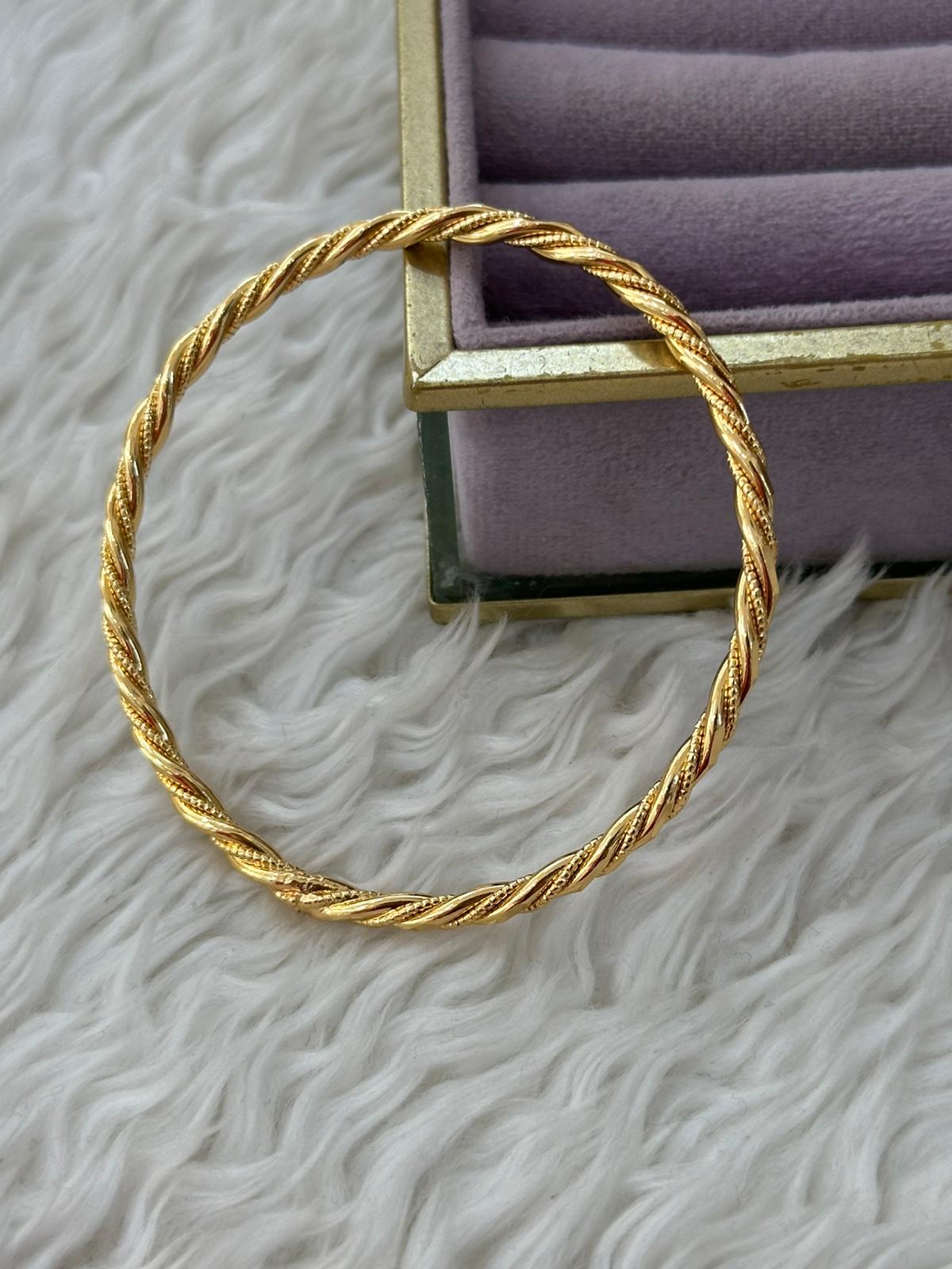 ✨ Anadolu Burması: Işıltılı Halat Bilezik (60MM)💛🔗