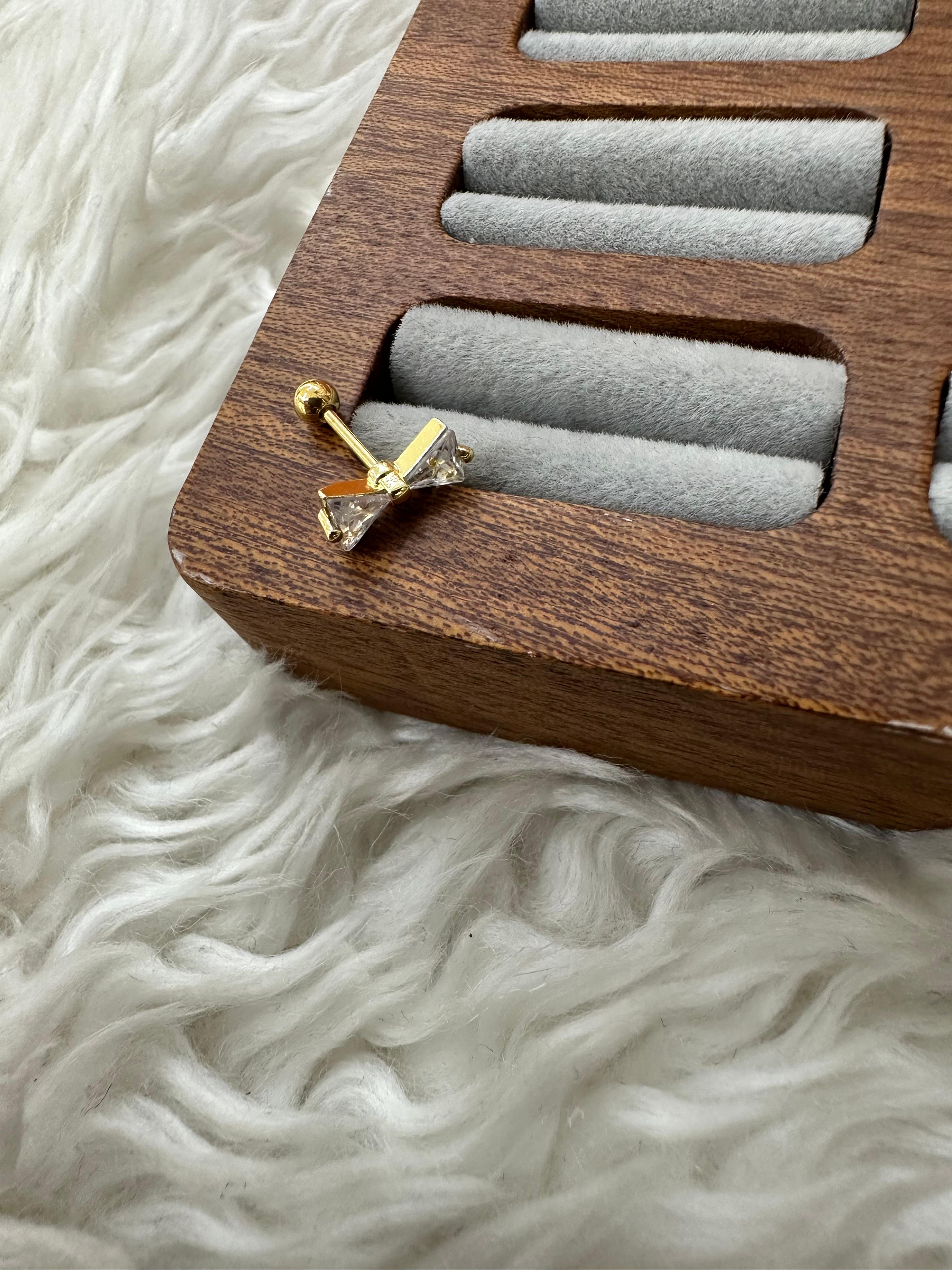 🎀💰💛 ZARAFETİN HEDİYESİ: GOLD KURDELE PIERCING