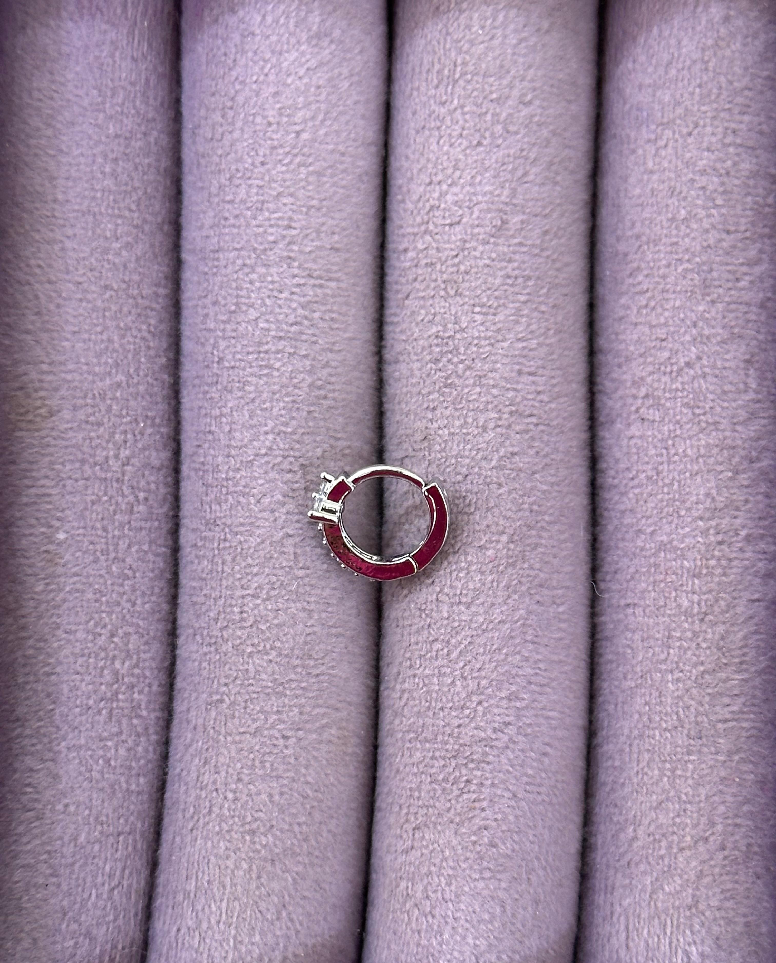  Zirkon Taşlı Kar Tanesi Piercing