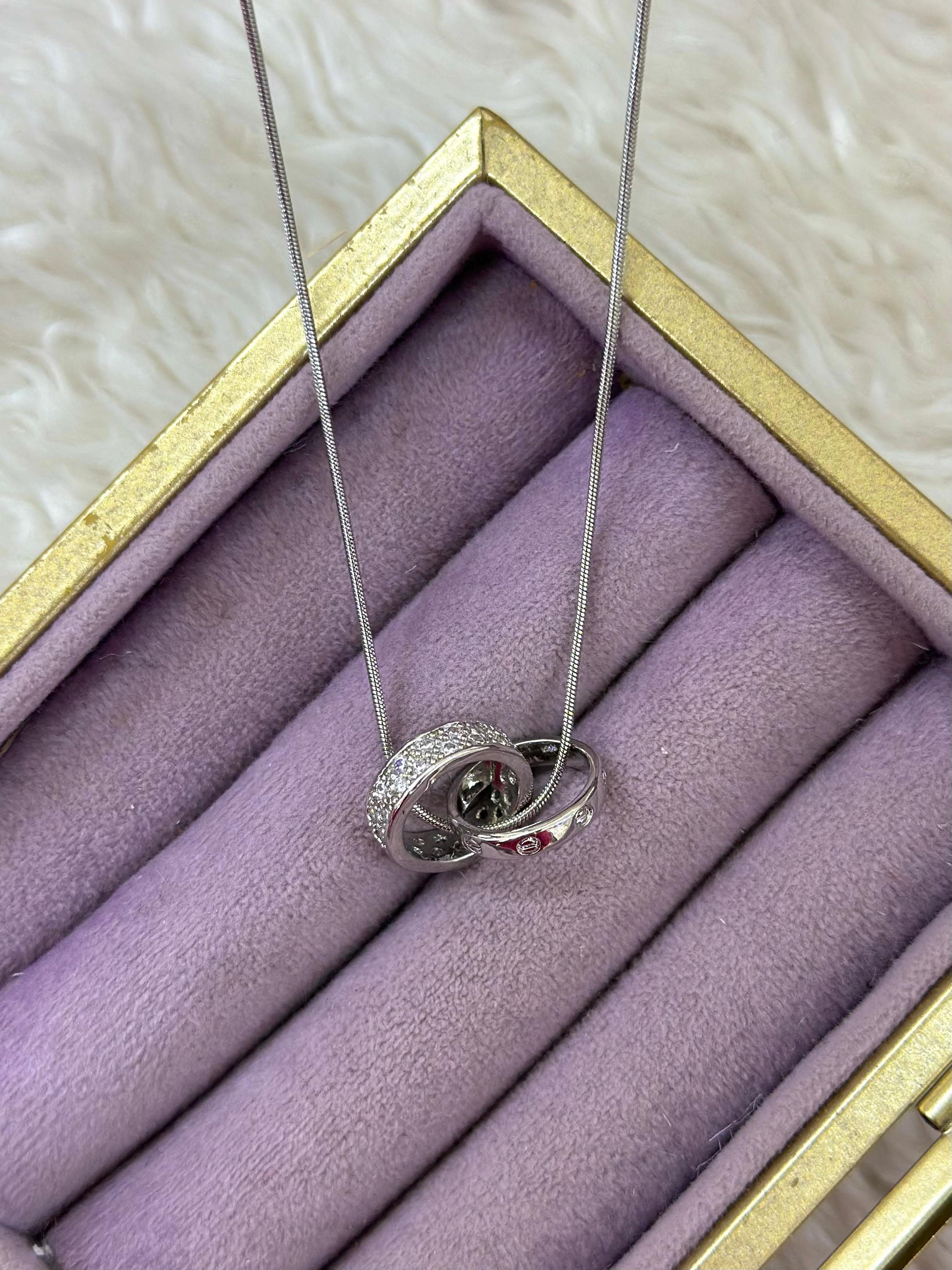 ✨Pave Taşlı Halka Kolye