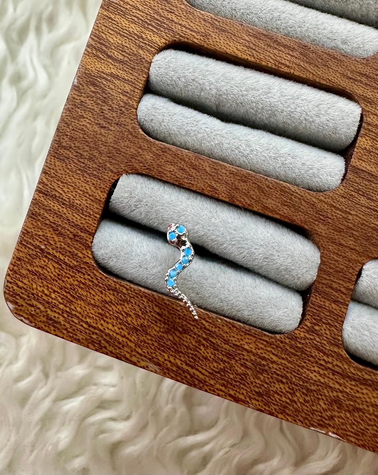 🐍🌊 Mavi Zehir Akımı Piercing 💎🌀