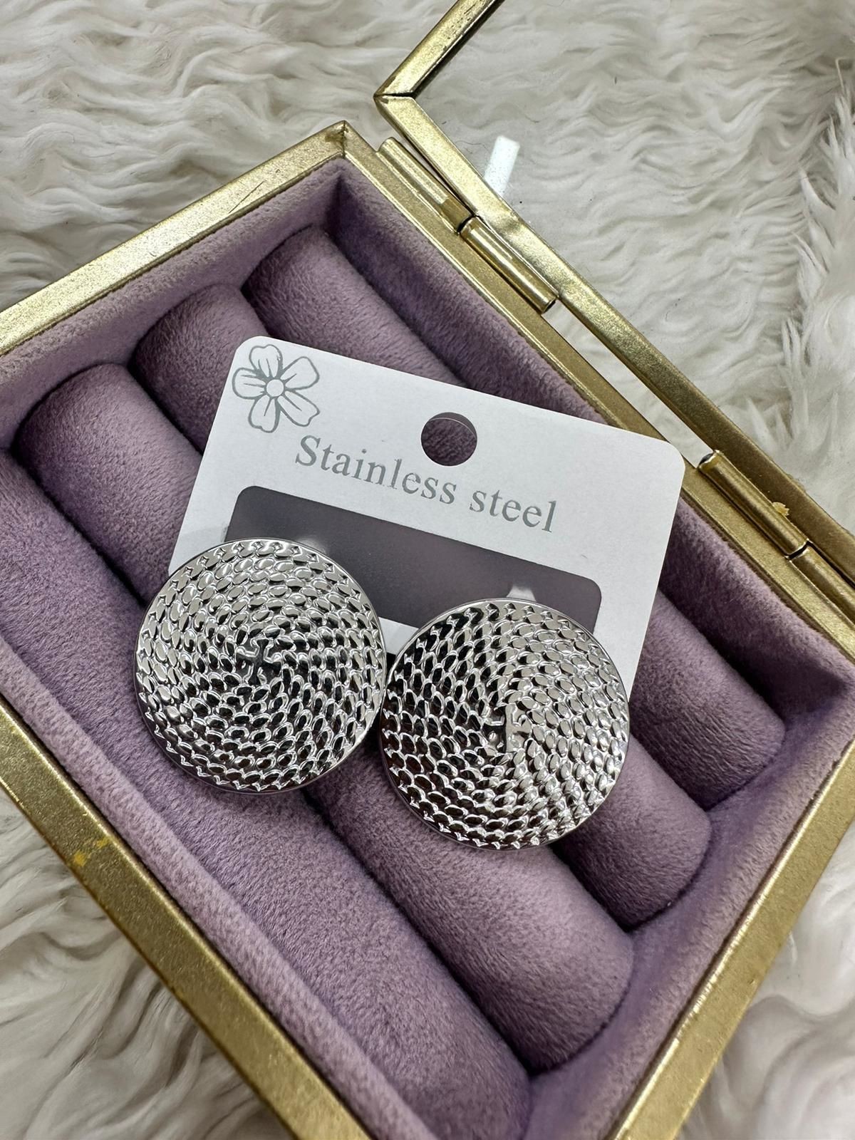 Çelik Silver Küpe