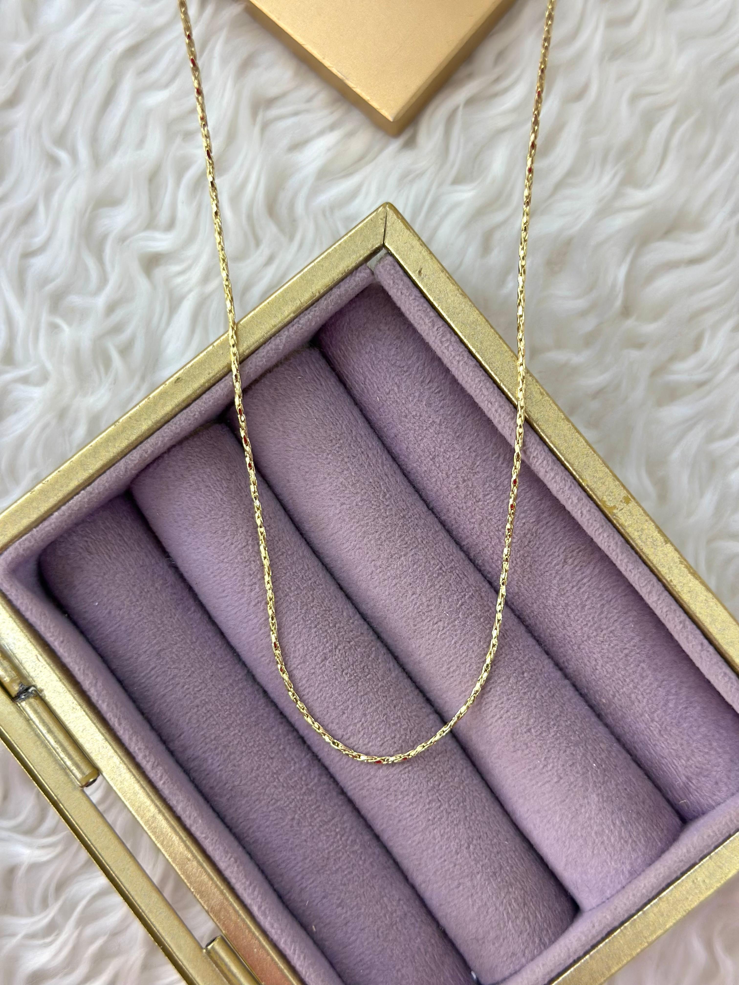 ✨ Xuping Gold İnce Zincir Işıltı Kolyesi ✨
