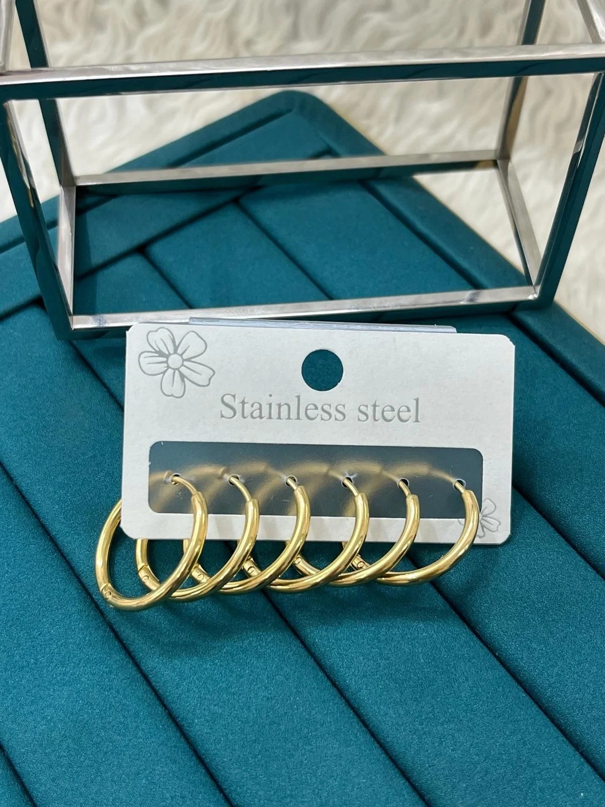 Çelik Gold Küpe